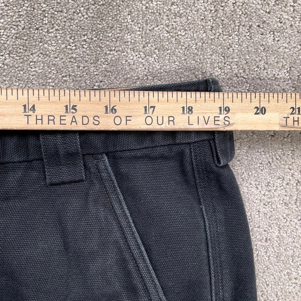 Duluth Cargo Shorts Men 40 ACT 37W Black Workwear Chore Utility Cotton‎ Canvas